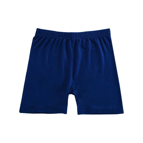 Huvoen Cotton Relaxed Fitted Elastic Casual Lounging Shorts Girls Pants Childrens Candy Colored Shorts Girls Pants Flat Corner Pants Navy 10 Years
