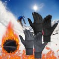 thumbnail image 1 of Fiudx Guantes de Invierno para Correr, Compatibles con Pantallas Táctiles, Forro Térmico Ligero, Protección Contra El Agua y El Viento, Equipo Deportivo para Exteriores, Ciclismo, Senderismo, Running, 1 of 7