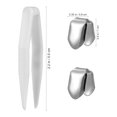 thumbnail image 4 of 2 piezas de aparatos dentales de hip hop, aparatos dentales individuales, dientes brillantes, decoración dental, accesorios para dientes plateados, 4 of 6