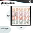 thumbnail image 3 of Vintage Howdy Rainbow Text Black Framed Giclee Art, design by Kim Allen, 3 of 9