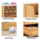 thumbnail image 3 of Portalápices de escritorio de madera, con cajones, accesorios portalápices, marcadores de lápices, papelería de escritorio de madera, 3 of 5