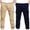 Navy, variant on Vibrex Cargo Pants for Kids 4-13Years 2PC Boys And Childrens Sports Cargo Pants Stretch Elastic Waist School Kids Twill Joggers For 4-13Years Elastic Waist Casual Jogging Trousers
