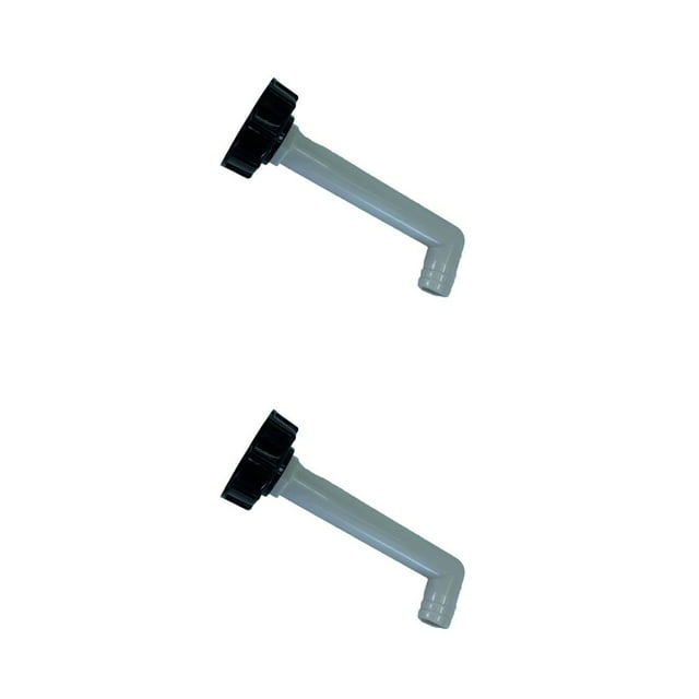 relayinert Contenant IBC Robinets en Plastique Réservoir Connecteurs de Commande Marche/arrêt Raccords Barils Accessoire Pièces de Remplacement Coude 90° 32 mm 2 Pcs