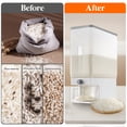 thumbnail image 6 of Lifewit Rice Dispenser 25 lbs, Rice Storage Container Moisture Proof with Measuring Cup, BPA-Free, Clear, 6 of 9