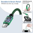 thumbnail image 4 of USB Wall Charger,Type C Charger with 2 Pack Type C Charging Cable Cord 6FT USB C Cable Phone Cables,2.4A Dual Port Phone Charger Android Charger Block USB Plug Adapter USB Charging Block,Green, 4 of 8