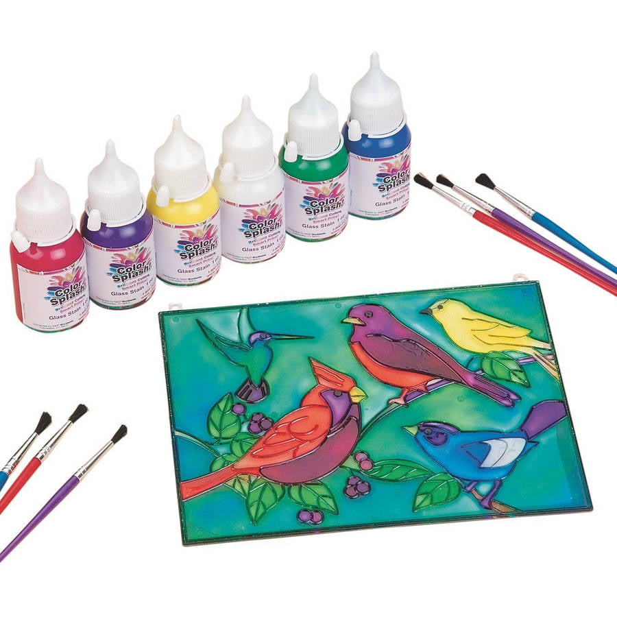 Birds Suncatcher Craft Kit, Pack of 12