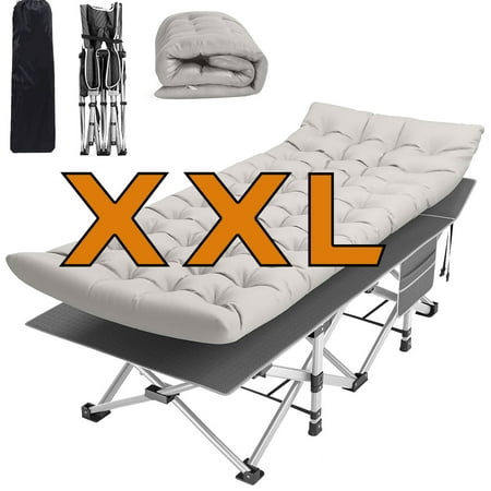 SUGIFT Folding Camping Cot 32 XXL Adult widen Folding pad for Portable Folding Bed with Mattress and Carry Bag