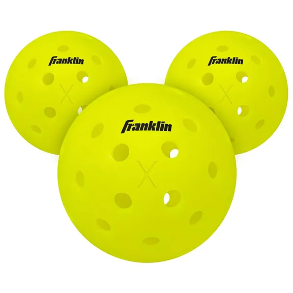 X-40 Performance Outdoor Pickleballs 3pk - Optic Yellow: Shell
