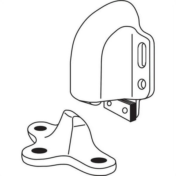 1pack Rockwood 491.3 Door Stop, Floor Mount, Polished Brass