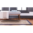 thumbnail image 2 of Agro Richer Edge Blue Dye Natural Jute Beige Area Rugs for Living, Carpet for Kitchen outdoor & Indoor (2.6x6" Feet), 2 of 5
