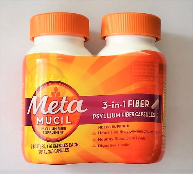 Product of Metamucil Psyllium Fiber Supplement Capsules, 2 pk./170 ct