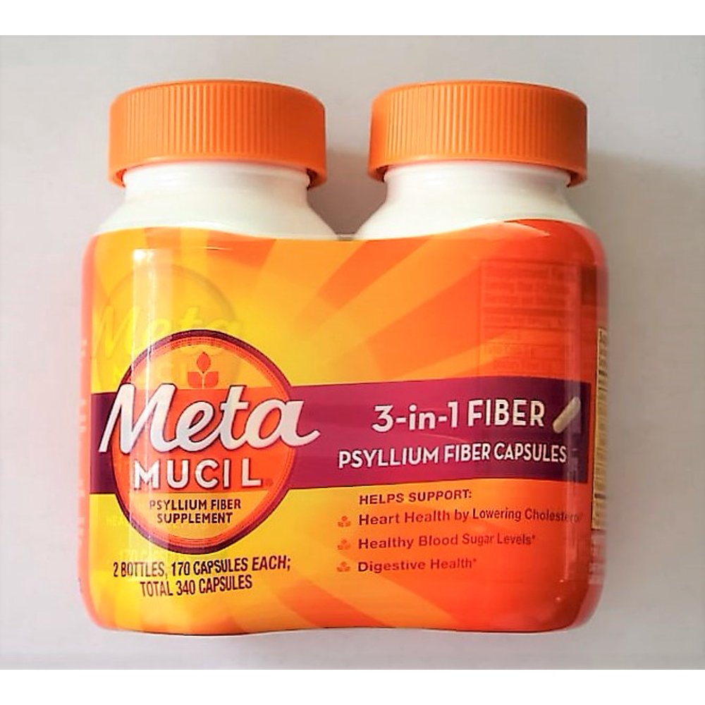 Product of Metamucil Psyllium Fiber Supplement Capsules, 2 pk./170 ct