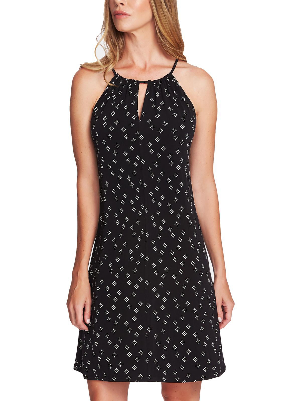Vince Camuto - Vince Camuto Womens Floral Keyhole Casual Dress
