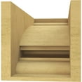 thumbnail image 4 of 8"W x 16"D x 8"H Wide Diane Rough Cedar Woodgrain TimberThane Corbel, Primed Tan, 4 of 6