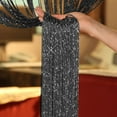 thumbnail image 3 of AMERTEER 1/2PCS 200cm*100cm Fly Screen Fringe Tassel String Sparkle Curtain, 3 of 11