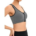 thumbnail image 5 of FUTATA Women's Wireless Post-Op Bra Front Zipper Sports Bra, Push Up Sports Bra Tube Top, Yoga Fitness Workout Running Yoga Bra With Removable Pads, 6 Colors Available, 5 of 7