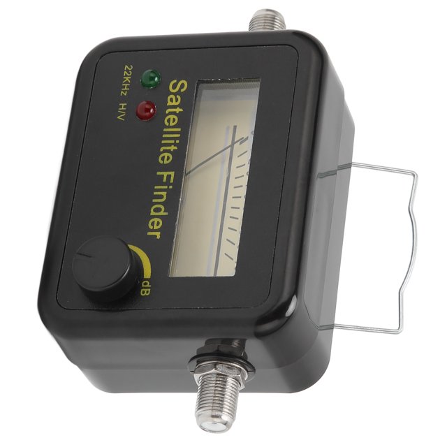Satellite Detector, Black 950 To 2150 MHz Satellite Meter Professional Sensitive with LCD Display for TV Antenna