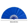 thumbnail image 3 of WNFJR Large Folding Hand Rave Fan - Vibrant Nylon Cloth for Kung Fu, Tai Chi, Dance, Music Festivals, Parties & Decorations, 3 of 4