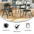 thumbnail image 5 of Flash Furniture Mindy Kids 5-Piece Folding Square Activity Table and Chairs Set, Black, 5 of 13