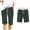 Army Green, variant on UAMVSH Women's Plaid Bermuda Shorts Elastic Waist Knee Length Shorts Casual Pockets Summer Shorts Streetwear with Drawstring