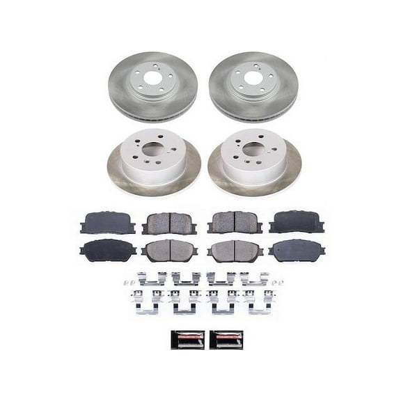 Front and Rear Brake Pad and Rotor Kit - Compatible with 2004 - 2006 ES330 2005