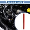 thumbnail image 2 of Unique Bargains 1 Pcs 12mm 0.47" ID 300mm 11.81" Length 0° Red Car Silicone Hose Universal, 2 of 7