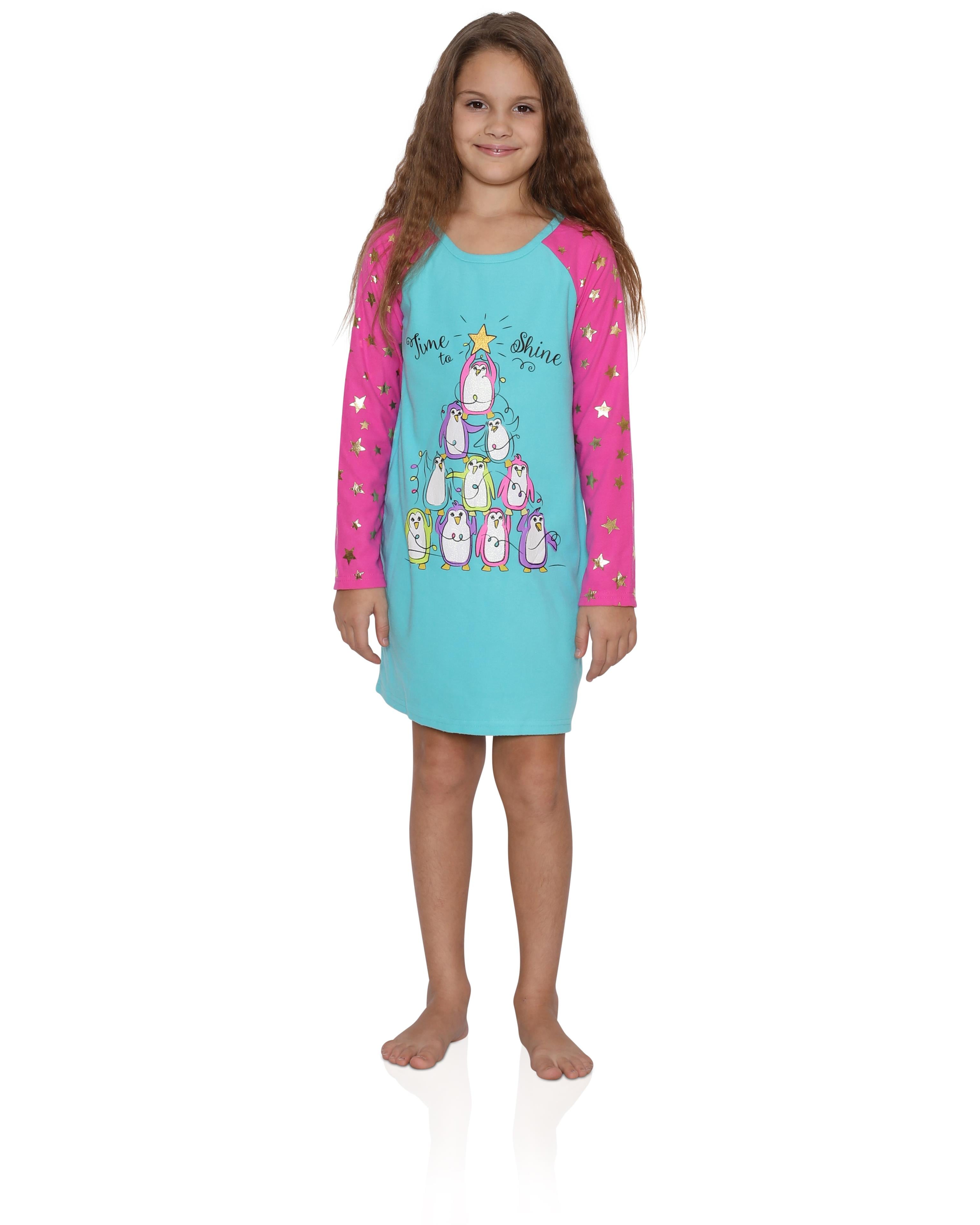 Komar Kids Girls Penguin Tree Nightgown Nightgown
