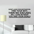thumbnail image 3 of Find Your Why Quote Fitness Workout Work Out Success Motivation Quotes Wall Decals Healthy Lifestyle for Girls Boys Gym Home Sports Room Decor Vinyl Wall Art Stickers Decoration Size (6x10 inch), 3 of 3
