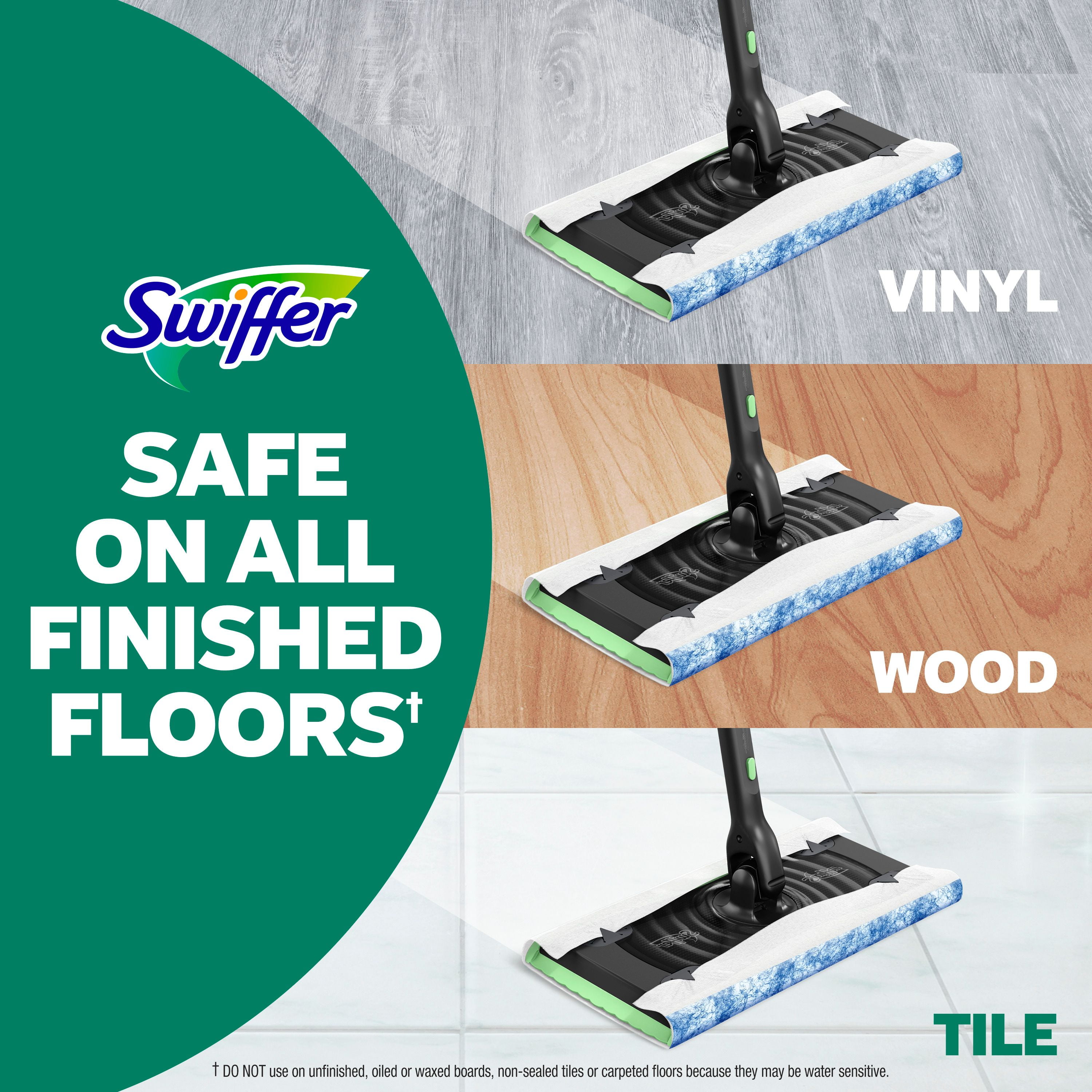 Swiffer Sweeper Pet Heavy Duty Wet Multi-Surface Cloth Refills for Floor Mopping and Cleaning, Fresh Scent, 20CT