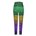 thumbnail image 3 of DDAPJ pyju Womens Holiday Leggings Mardi Gras Outfits Tuesday Carnival Mask Print Tights Stretch High Waist Casual Workout Yoga Pants Clearance Sale Multicolor XL, 3 of 5