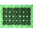 thumbnail image 1 of Ahgly Company Indoor Rectangle Oriental Emerald Green Traditional Area Rugs, 5' x 8', 1 of 4