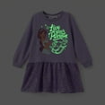 thumbnail image 2 of Disney Princess Toddler Girls Dresses Jasmine Graphic Glow In The Dark Sequins Long Sleeves Dress Sizes 3-6, 2 of 8