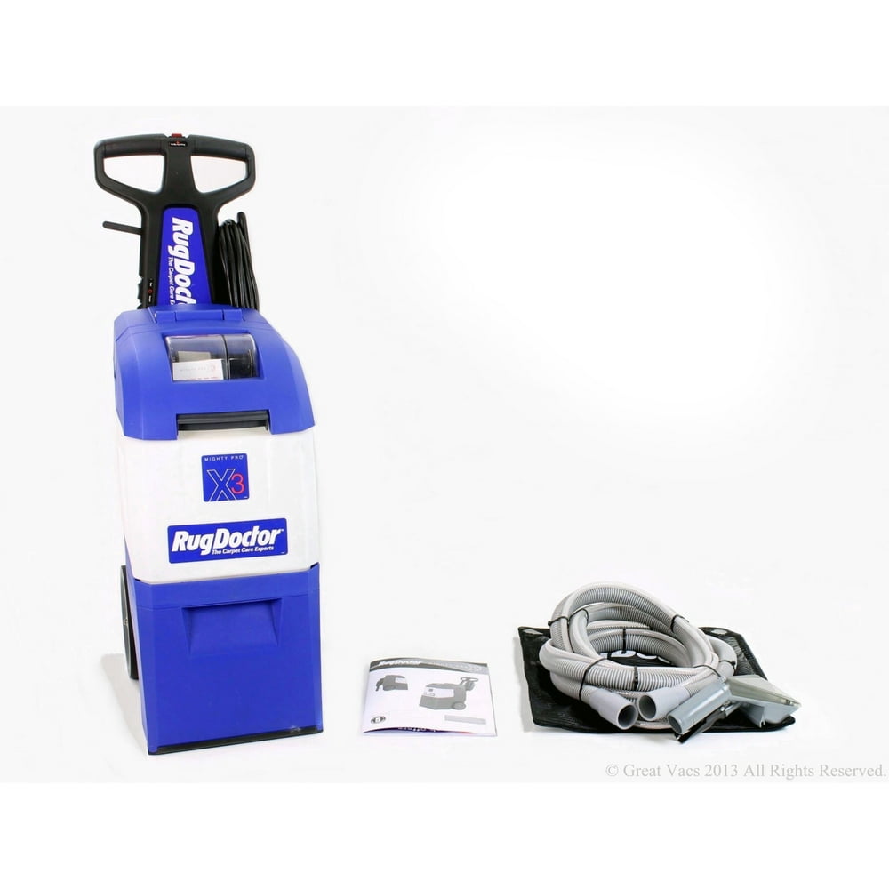 Rug Doctor X3 New Model Carpet Shampooer with Upholstery Attachment.
