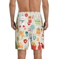 thumbnail image 3 of Bixox Men's Christmas and New Year printed lightweight casual shorts, soft sleep shorts with pockets., 3 of 7