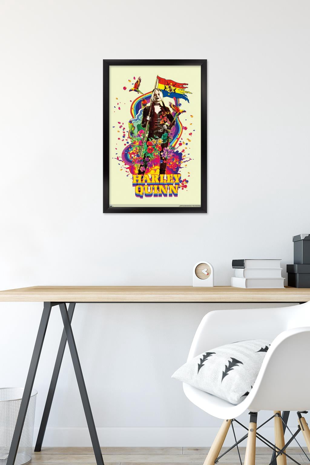 DC Comics Movie The Suicide Squad - Harley Quinn Wall Poster, 14.725" x 22.375", Framed