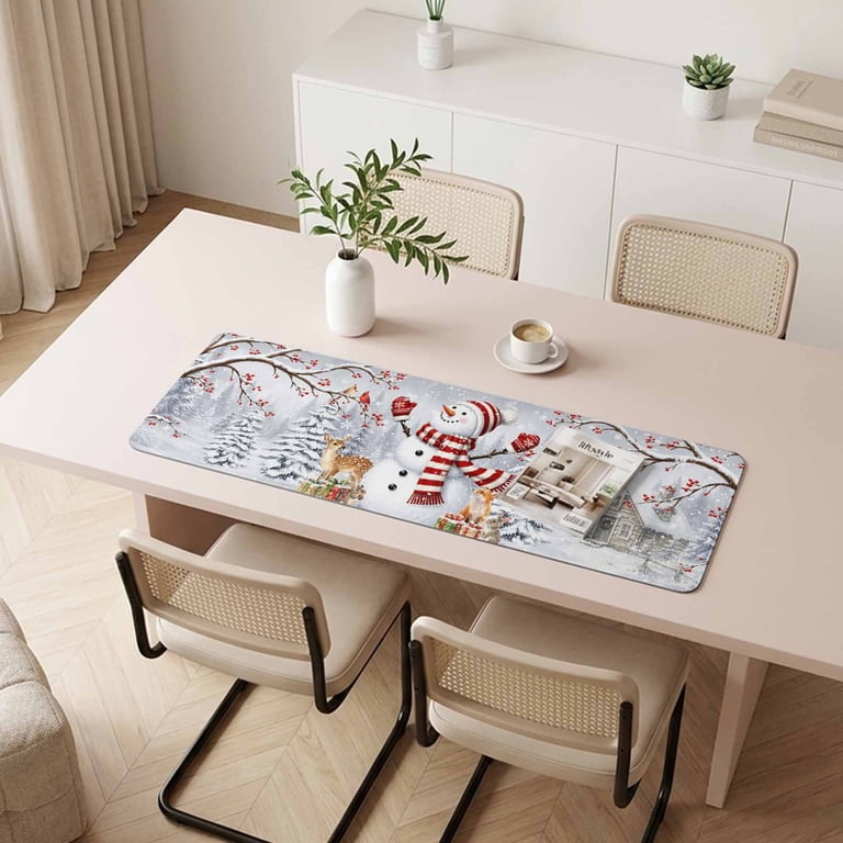 Christmas Snowmen Heat Insulation Mats for Countertop Country Cabin ...