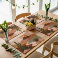 thumbnail image 5 of Dessert Sunset Placemats Set of 2, Boho Vintage Abstract Moon Cactus Washable Wipeable Table Mats for Dining Tables, Indoor Outdoor Kitchen Place Mats for Holiday Party Table Decor, 5 of 9