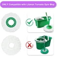 thumbnail image 5 of 3 Pack Spins Mop Replacement Head for Libman Tornado Spins Mop System, Reusable Microfiber Mop Refill Head, Triangle Spins Reusable Machine Washable Mop Replacement Head, 5 of 9