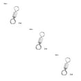 thumbnail image 4 of Naiovety Conector de pesca Flexible rotación de 360 ​​grados resistente al desgaste anillo giratorio de pesca conectores a presión alta Type1 NO1, 4 of 6