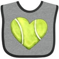 thumbnail image 3 of Inktastic Tennis Ball in Heart Boys or Girls Baby Bib, 3 of 4