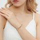 thumbnail image 4 of Pulsera Con Dos Filas De Diamantes Joyeria Mujer Regalos Xtellar plateado, 4 of 4