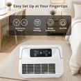 thumbnail image 5 of Kesnos 2,500 Sq. Ft. 30 Pint Dehumidifier for Bedroom & Basement, Ultra-Quiet Portable Dehumidifier with 4 Modes, Auto Defrost, 10 Pint DOE, 5 of 11