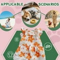 thumbnail image 3 of GASTROPOD Dog Dresses for Small Dogs Girl,Polyester Printed Everyday Dress Dog Dresses,Energetic Design with Flower,Yellow,L, 3 of 6