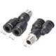 thumbnail image 2 of Conectores de Tubo Tipo Y de Empuje para Conectar 6mm OD x 1/8PT Hilo Macho Conectores de Tubo de Bloqueo Negro 2Pcs, 2 of 3