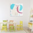 thumbnail image 3 of Stupell Industries Contemporary Electric Blue Elephant Canvas Art, 30 x 30, by Carla Daly, 3 of 8