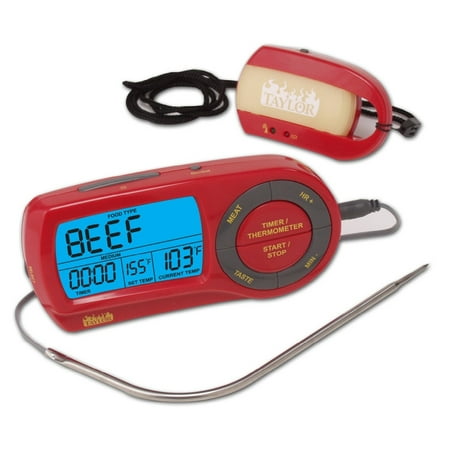 Taylor Wireless Probe Grill Thermometer With Remote Pager