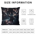 thumbnail image 5 of PHYHOO Short Plush Pillow Covers Forest Xmas Aesthetics Starry Elk Square Pillow Case for Bedroom, Sofa, Car Decoration Both Sides, 5 of 5
