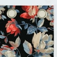 thumbnail image 4 of Sun Zero Irma Vintage Floral Blackout Grommet Curtain Panel, 40"X84", Black, 4 of 8