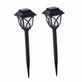 thumbnail image 4 of 2x luces LED solares para jardín al aire libre, luces solares para patio, luces exteriores, luces decorativas para caminos, impermeables para patio de luz amarilla shamjiam Luces de camino, 4 of 8