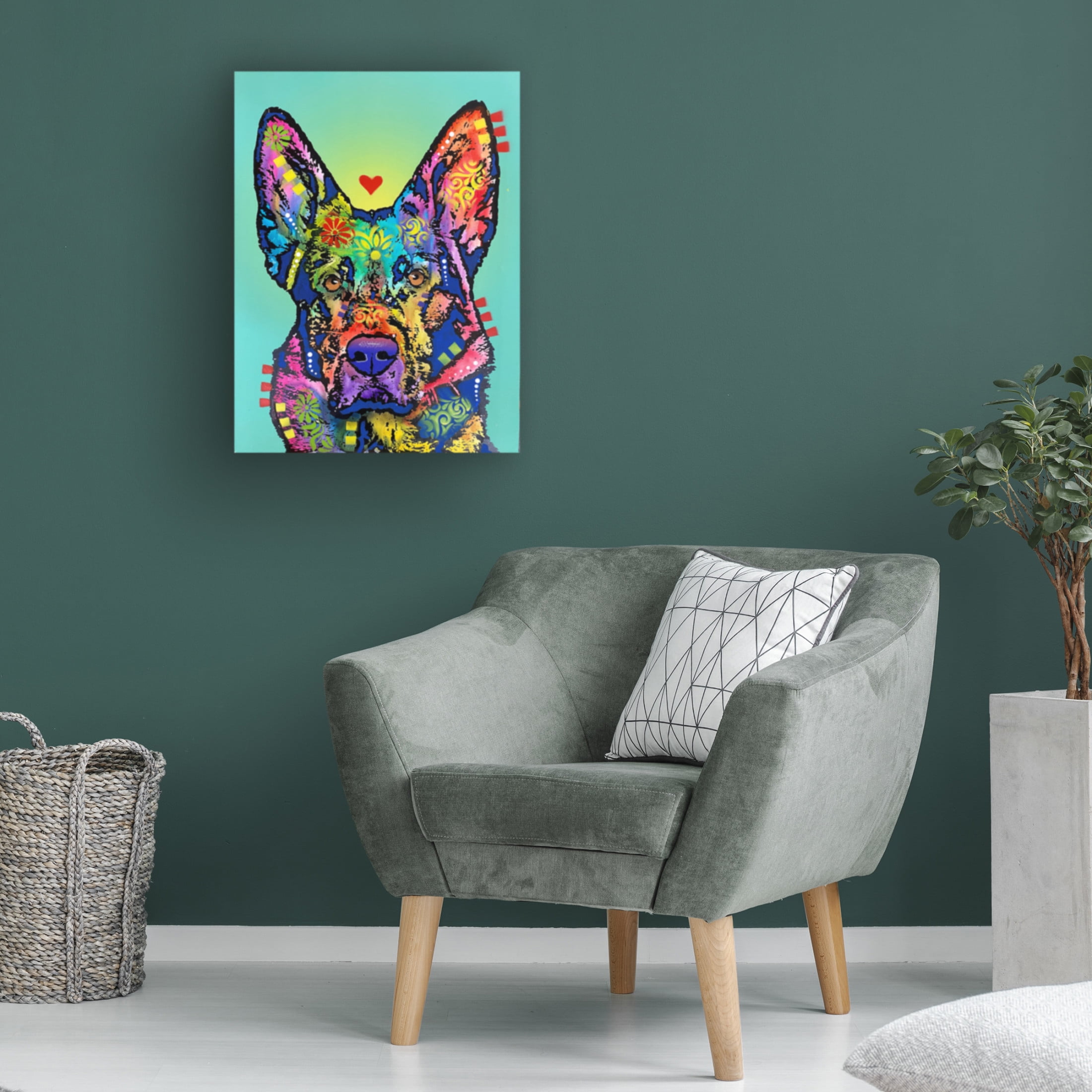 Canvas Wall Art - Dean Russo- Exclusive 'All In' Wall Art for Living Room, Bedroom, or Office Décor by Trademark Fine Art - 24 x 32 Inches